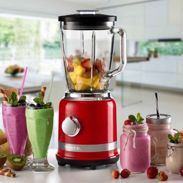 Liquidificador Ariete 585 Moderna Vermelho, Copo de Vidro 1,5L - 1000W - Image 6