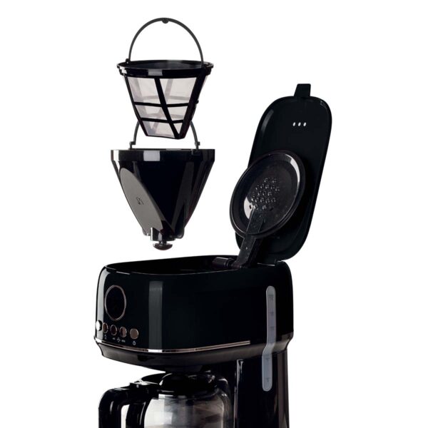 Cafeteira Ariete 1396 Moderna Preta Programável Com Filtro 900W - Image 4