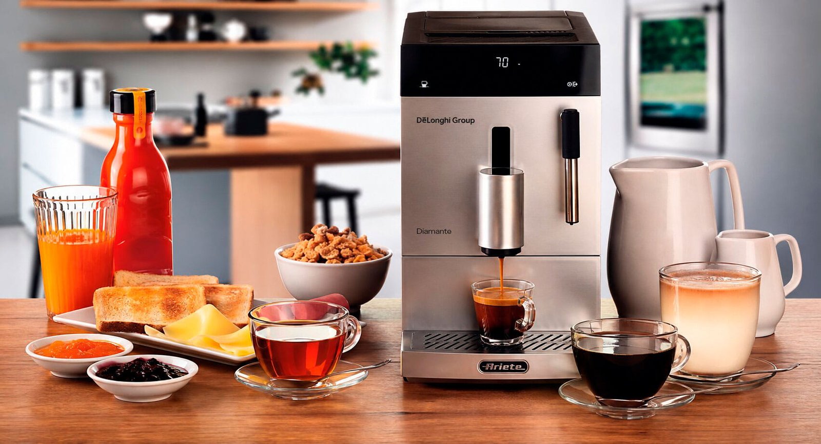 Máquina de Café Espresso Ariete 1452 Diamante Automática 19bar com