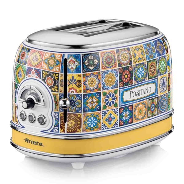 Torradeira Elétrica Ariete 155 Positano p/ 2 Fatias, 6 Níveis de Tostagem, 750W