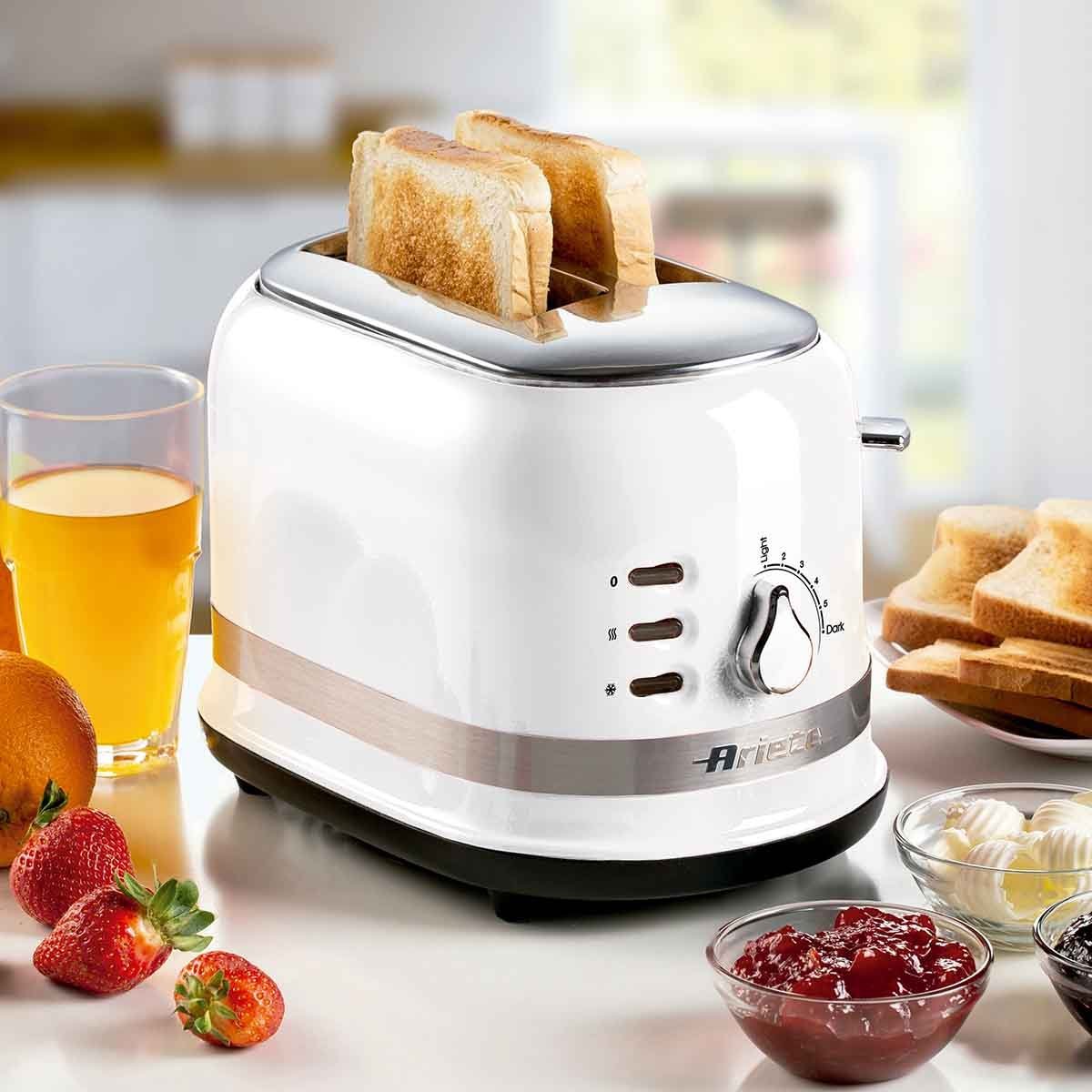 Torradeira Elétrica Ariete 149 Moderna Branca p/ 2 Fatias 6 Níveis de Tostagem 750W - Imagem 6