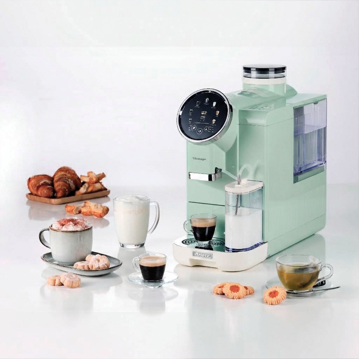 Máquina de Café Espresso Ariete 1455 Vintage Automática com Moedor Verde 1450W - Imagem 5